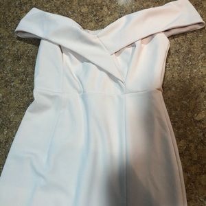 Light Pink Formal Dress with leg slit